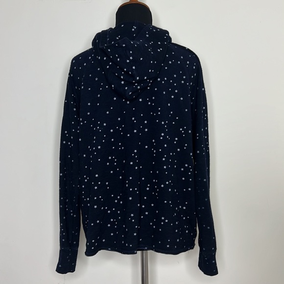 SUNDRY Women's Stars Raw Edge Hoodie 0= XS - Picture 7 of 10